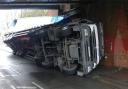 Warning issued after second vehicle collides with bridge in Glasgow