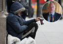 Homeless man and SNP housing minister Paul McLennan