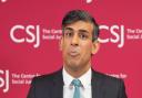 Rishi Sunak giving his speech on welfare reform, where he called for an end to the 