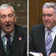 Speaker Lindsay Hoyle and SNP MP John Nicolson