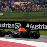 Max Verstappen on his way to winning Saturday’s sprint race at the Austrian Grand Prix (Darko Vojinovic/AP)