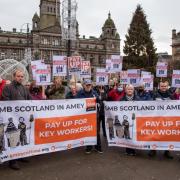 GMB Scotland protests over pay from 2022