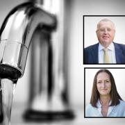 Water industry watchdog rap with  (inset) chief executive Alan Sutherland and chief operating