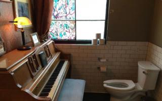 David Donaldson says this would be the perfect place to tinkle the ivories, playing Beethoven's Symphony No, 2 in D major. He adds that it certainly gives new meaning to a piano stool.