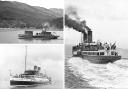 Packed with passengers, the steamer Columba leaves Dunoon in 1934, in contrast to the early motor vessel Comet and the grand Duchess of Montrose - featured in a new book.