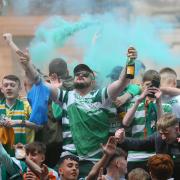 Celtic fans celebrate in 2023