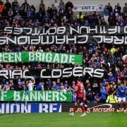 The banners held up by the Union Bears