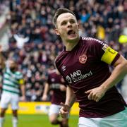 Lawrence Shankland celebrates one of his many goals this season