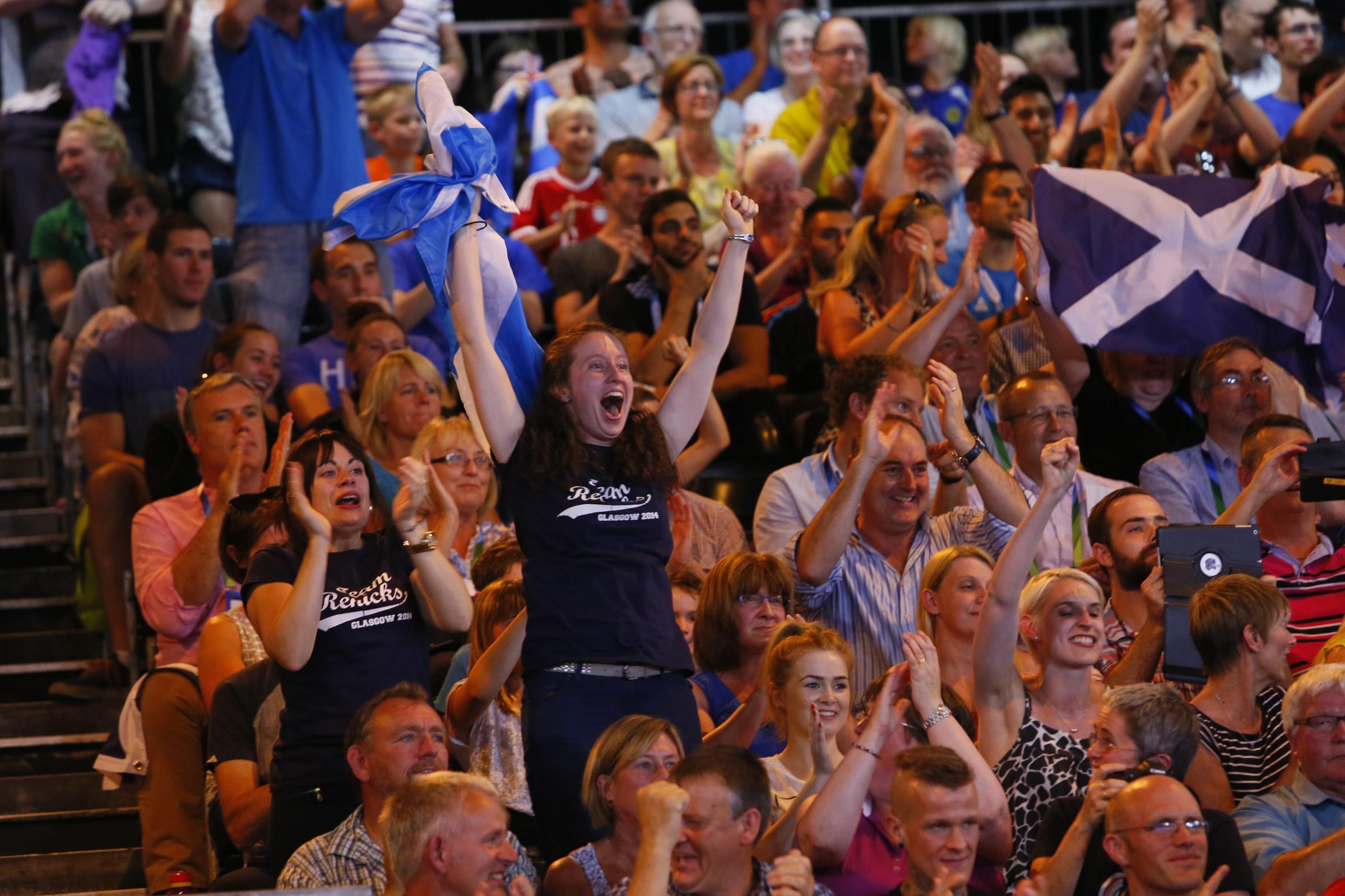Glasgow 2014 Commonwealth games saw crowds enjoy an exhilarating experience. Photograph by Colin Mearns.