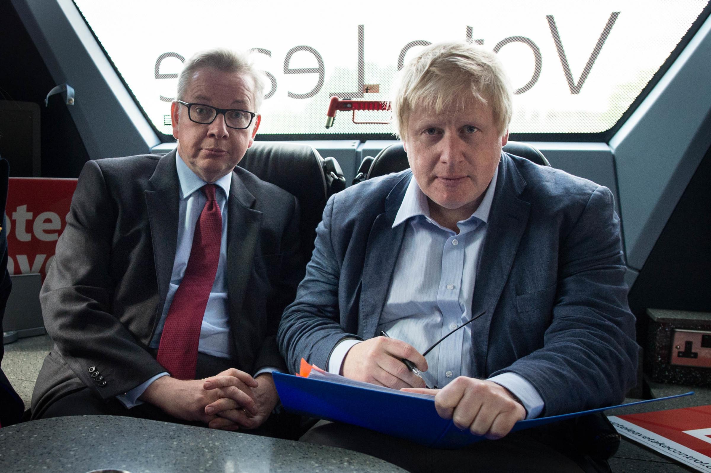 Michael Gove and Boris Johnson (right) Picture: Stefan Rousseau/PA Wire