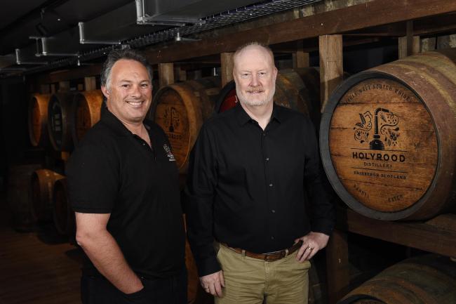 David Robertson, left, and Rob Carpenter of the Holyrood Distillery