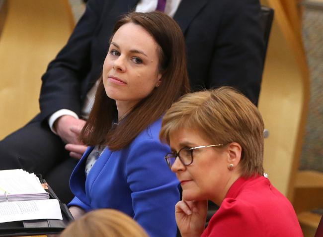 New Scottish Finance Secretary Kate Forbes delivers her budget at Holyrood thursday. STY.Pic Gordon Terris/The Herald.27/2/20...