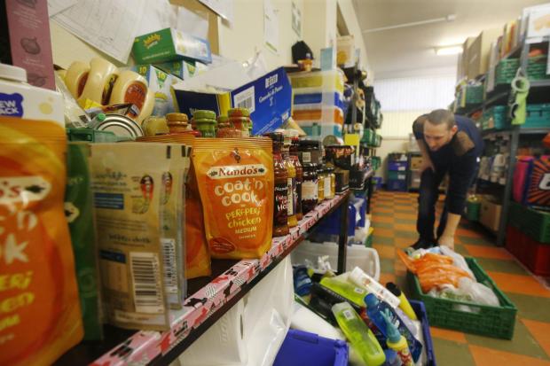File photo of a Trussell Trust food bank.