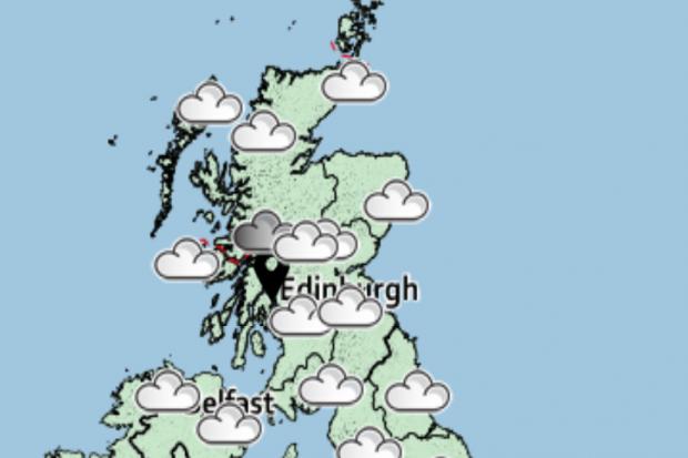 Grey skies and scattered rain are on the way (Image: Met Office)