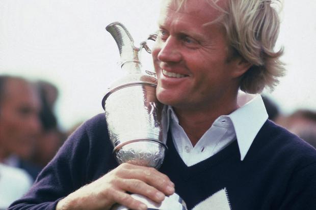 15 Jul 1978:  Jack Nicklaus of the USA holds the Claret Jug after winning the British Open at St Andrews in Fife, Scotland. \ Mandatory Credit:  Steve Powell/Getty Images.
