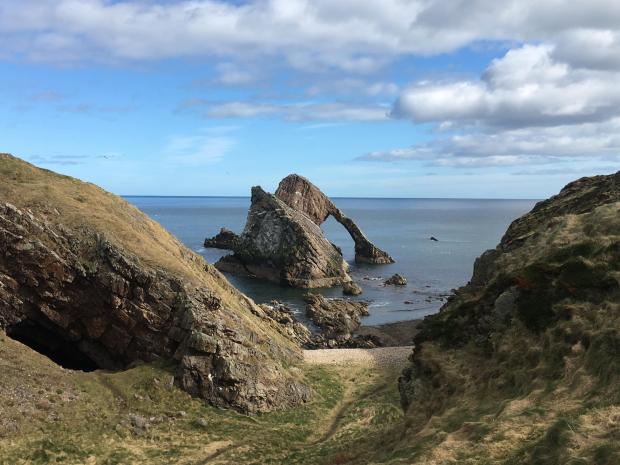 HeraldScotland: Bow Fiddle Rock, near Portknockie, on the Moray coast