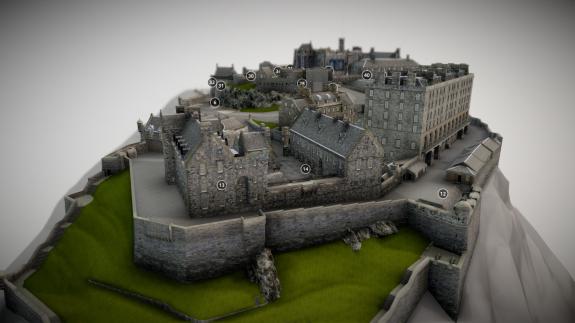 The Herald: 3D model on Edinburgh Castle produced by laser technology (Picture: HES) The Herald: 3D model on Edinburgh Castle produced by laser technology (Picture: HES)