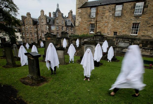 HeraldScotland: Greyfriars Kirkyard in Edinburgh is reputed to be haunted. Picture: Gordon Terris/The Herald