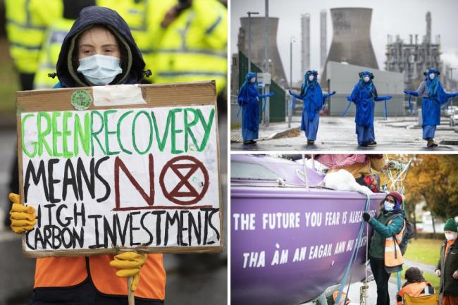 Extinction Rebellion: 12 arrests made after pollution protest at Ineos refinery