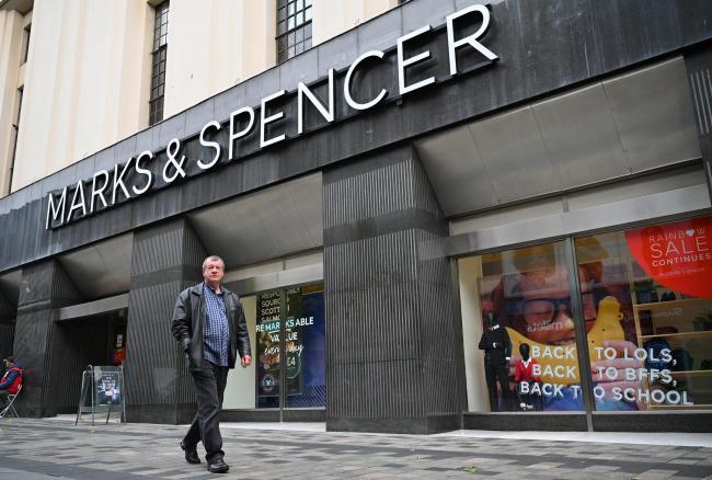 Marks & Spencer said clothing and homes sales had increased for a second successive quarter Picture: Getty