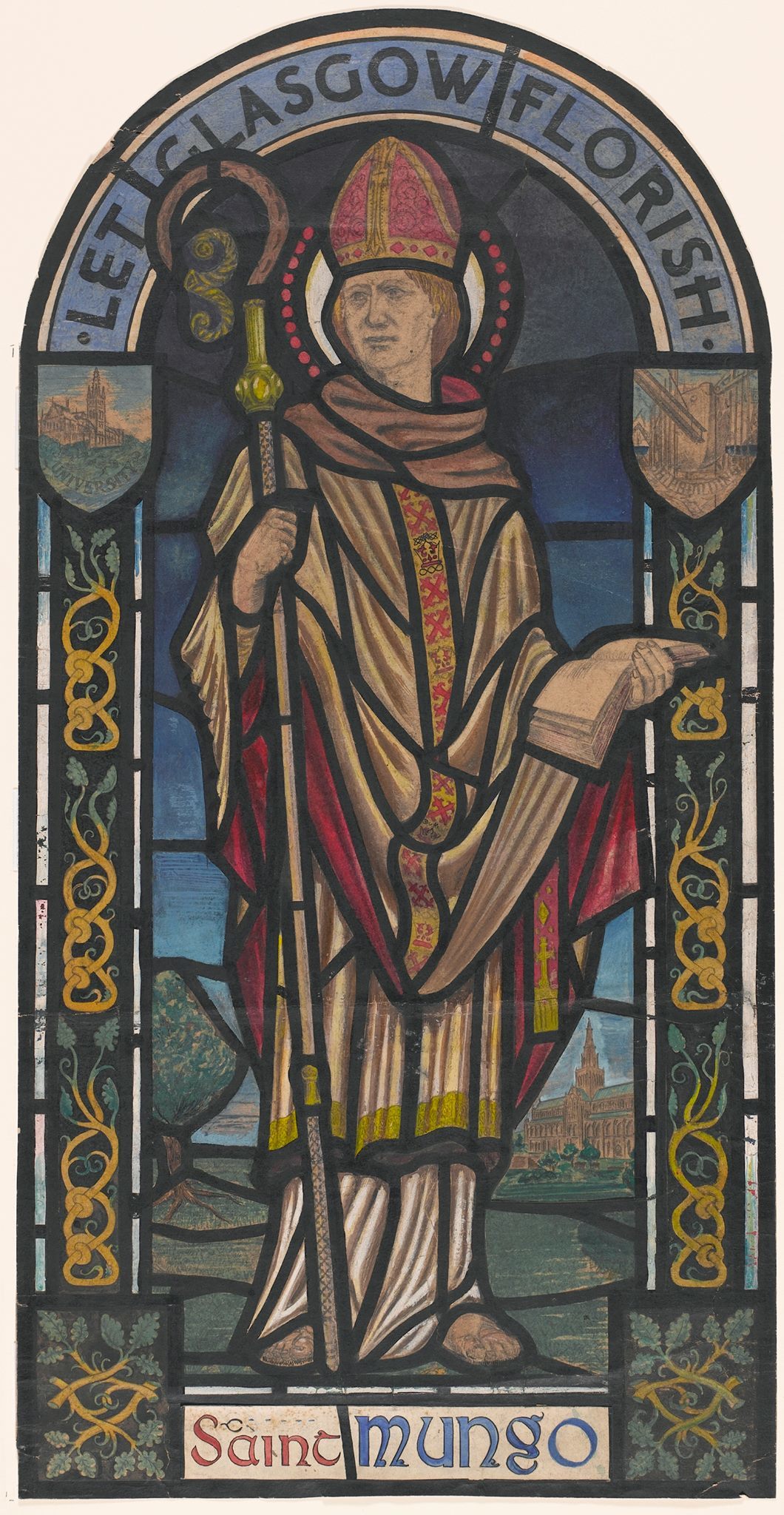 St Mungo, the patron saint of Glasgow