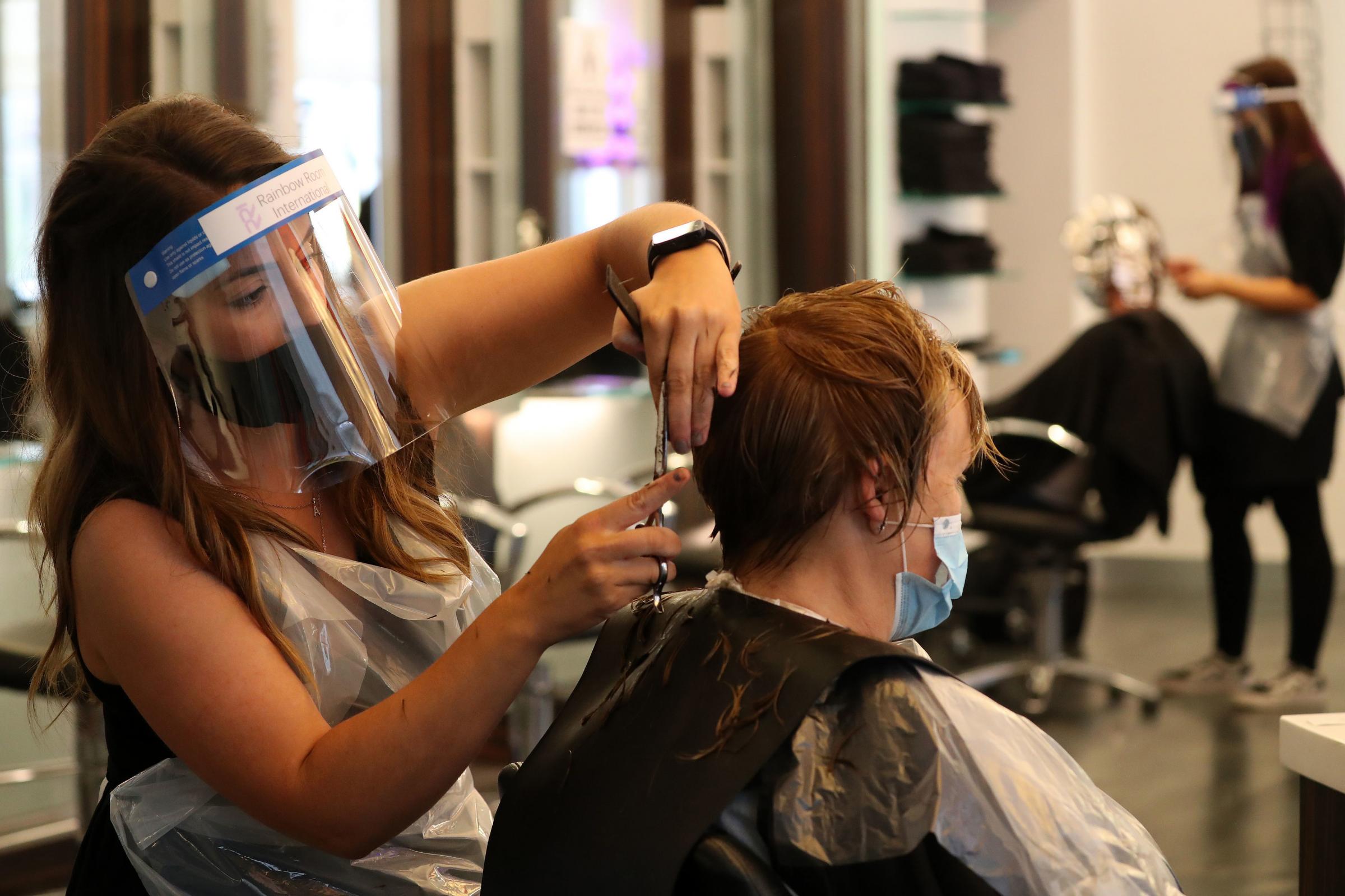 Hairdressers have been inundated with clients looking to book appointments