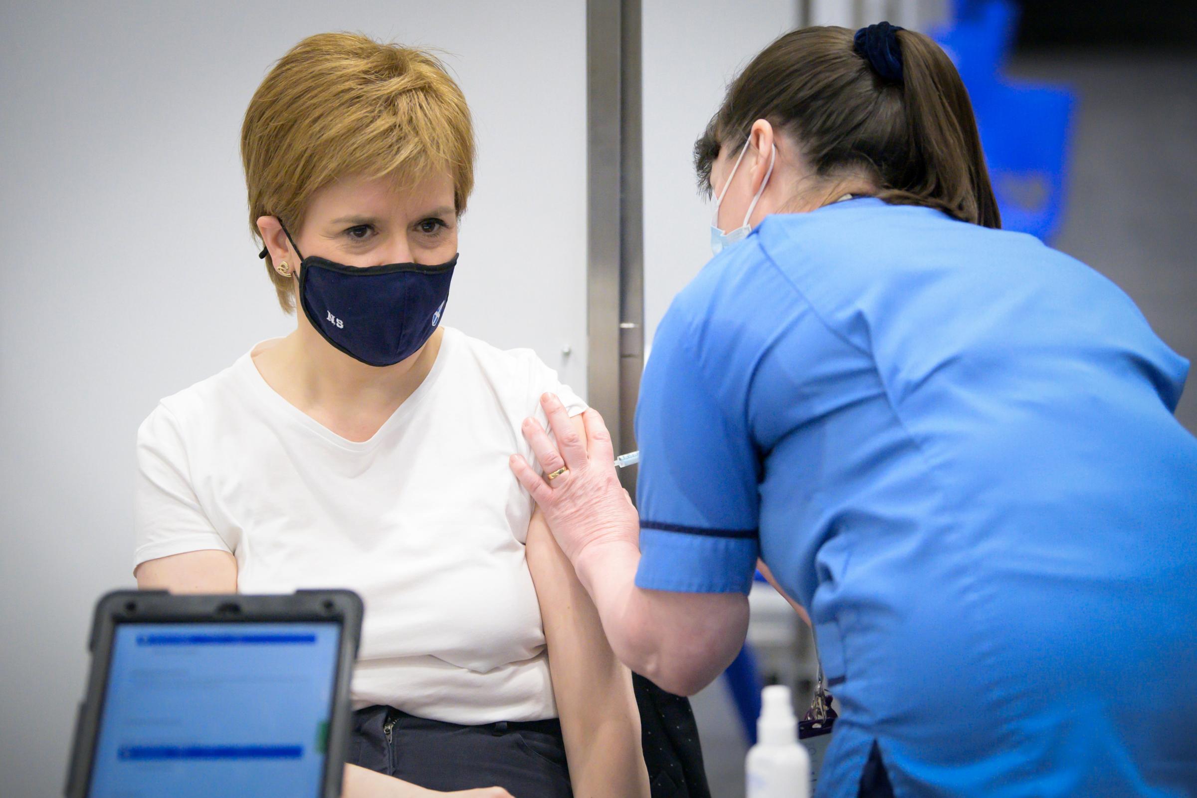 Nicola Sturgeon 'emotional’ after receiving her first Covid vaccine
