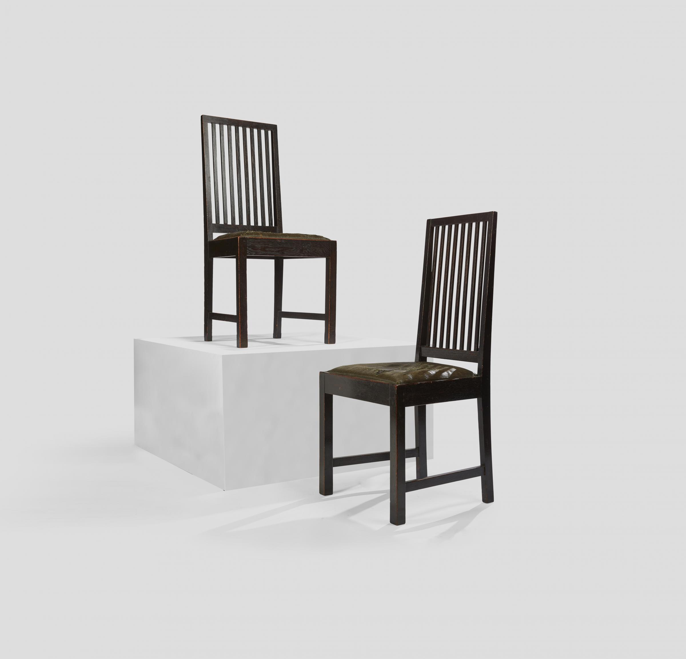 Charles Rennie Mackintosh designed chairs will go up for auction