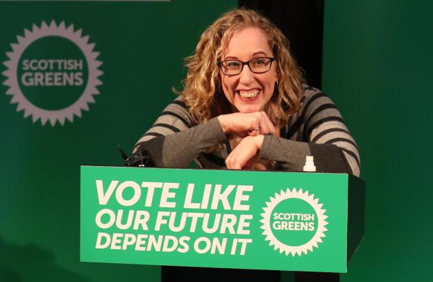 HeraldScotland: Scottish Green Party co-leader Lorna Slater on the campaign trail