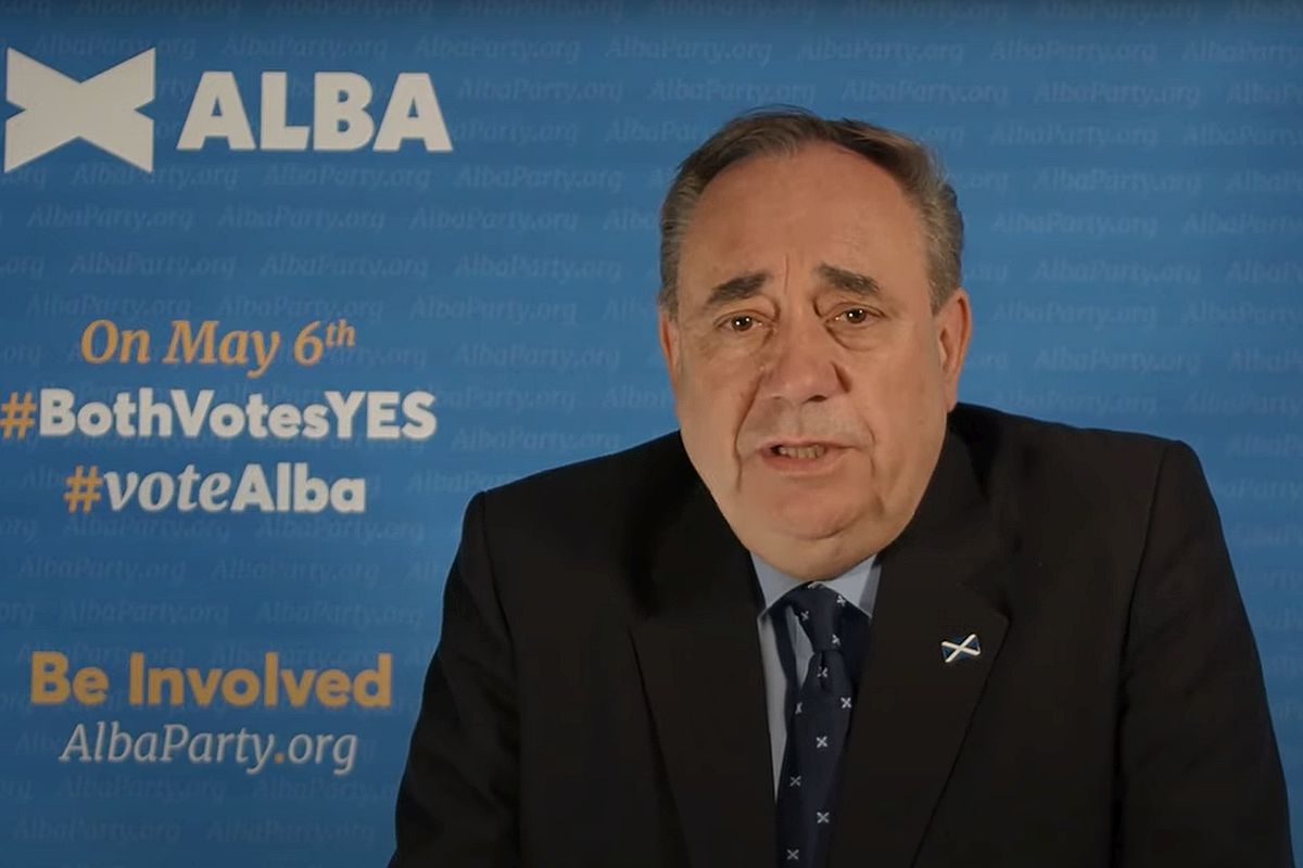 Salmond drops 'supermajority' slogan from final Alba pitch for votes
