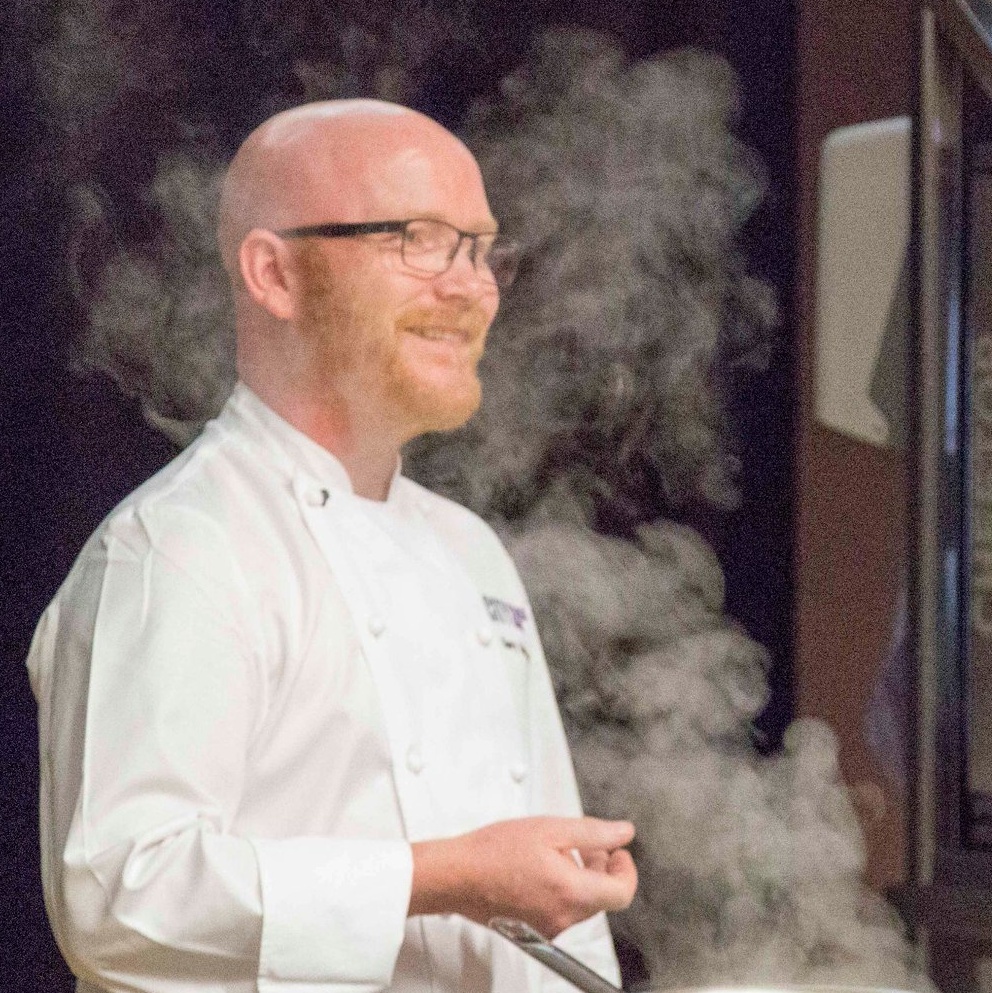 Gary Maclean has been delivering online demonstrations from his home kitchen
