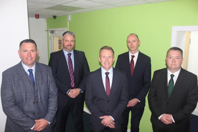 Left to right: Peter Easton (Co-founder & Director), Steven Porch (Operations Director), Graeme Kerr (Sales Director), Alastair Macphie (Managing Director), Steven Easton (Co-founder & Chairman)