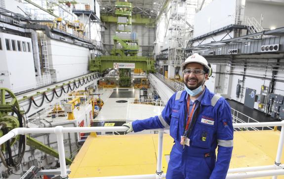 The Herald: Torness nuclear power station director Tamer Albishawi inside the plant Picture: Gordon Terris The Herald: Torness nuclear power station director Tamer Albishawi inside the plant Picture: Gordon Terris