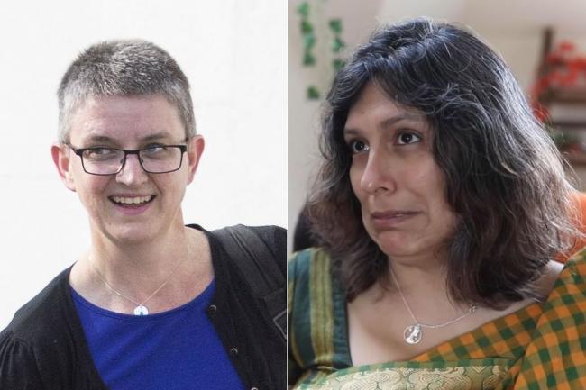Green MSP Maggie Chapman and Edinburgh Rape Crisis Centre chief executive Mridul Wadhwa