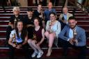 Winners of one of The Herald Angel awards during the final week at Edinburgh Festival Theatre sunday.Picture Gordon Terris/The Herald