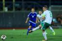 Northern Ireland's Steven Davis scores his side's third goal during the 2018 FIFA World Cup Qualifying, Group C match at the San Marino Stadium, Serravalle. PRESS ASSOCIATION Photo. Picture date: Friday September 1, 2017. See PA story SOCCER San M