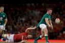 
Wales' Bradley Davies (left) can't stop Ireland's Dave Kilcoyne offloading the ball during the international friendly at The Principality Stadium, Cardiff. PRESS ASSOCIATION Photo. Picture date: Saturday August 31, 2019. See PA story RUGBYU W