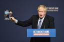 Slim volume: Johnson says manifesto would enable Tory Government to 'forge a new Britain'