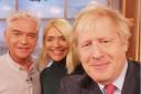 Another selfie: Johnson told ITV presenters Willoughby and Schofield he was sorry over infamous 'letterboxes' remark