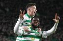 Celtic's Odsonne Edouard celebrates scoring his side's second goal of the game during the Ladbrokes Scottish Premiership match at Celtic Park, Glasgow. PA Photo. Picture date: Saturday December 21, 2019. See PA story SOCCER Celtic. Photo credit s