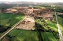 An aerial view as Eurocentral in Lanarkshire was being built