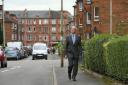 Housing Minister Kevin Stewart MSP in Govanhill  Picture: Colin Mearns