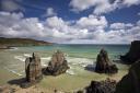 Sea stacks on Garry Beach, Tolsta, Isle of Lewis PHOTO  Getty images