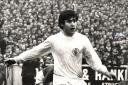 Peter Lorimer in the all-white of Leeds. Photo: PA Images/PA