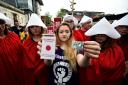 A demonstration in Northern Ireland in favour of abortion pills. Should we look again at their use in Scotland?