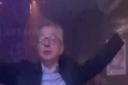 A screengrab from the video showing Michael Gove at a club night in Aberdeen.