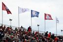 Spectators on the 18th during the second preview day of the 43rd Ryder Cup at Whistling Straits, Wisconsin. Credit: PA