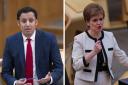 Anas Sarwar pressed Nicola Sturgeon again over the infections claims at Glasgow's Queen Elizabeth University Hospital