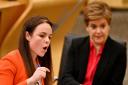 SNP Finance Secretary Kate Forbes and Nicola Sturgeon
