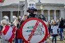 Anti-vax protestors in Vienna